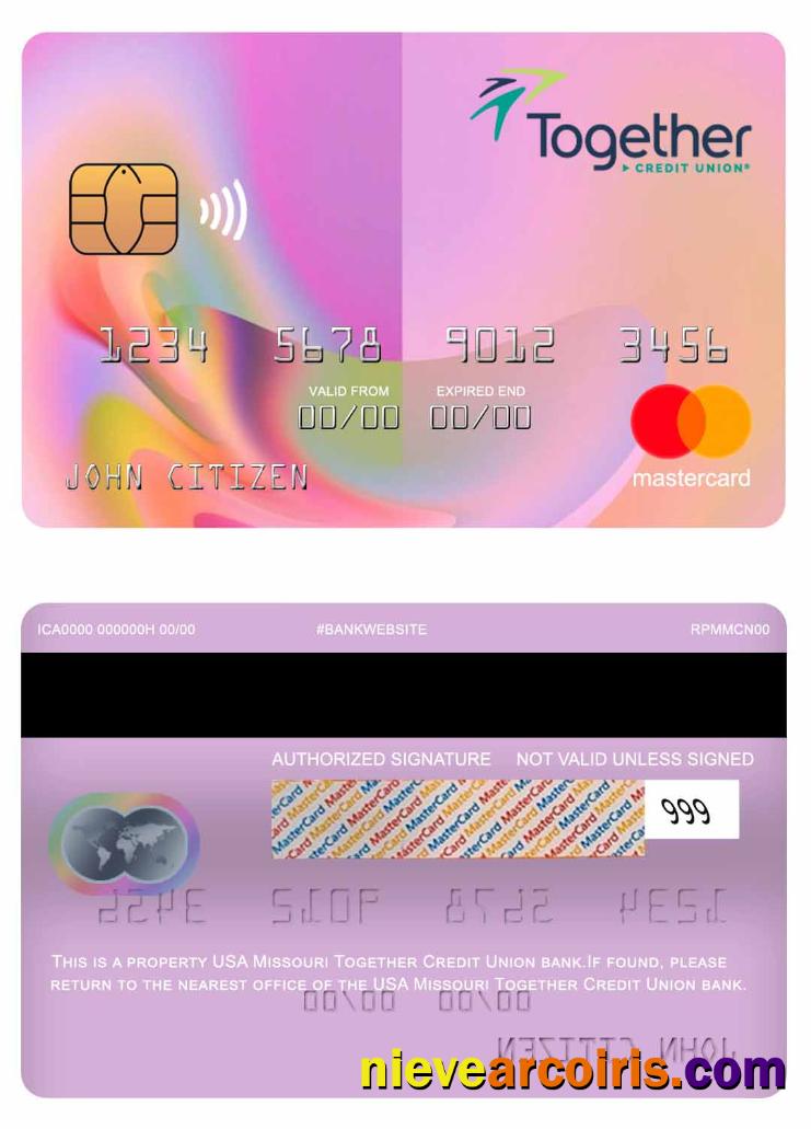 USA Missouri Together Credit Union bank mastercard